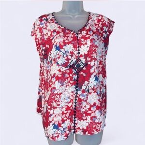 Lucky Brand Floral Top M